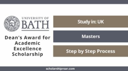 Academic Excellence Scholarship 2022 at University of Bath for Masters Studies