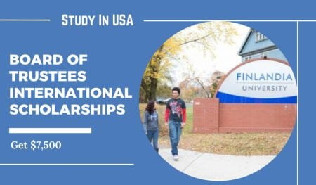 Board of Trustees Scholarships 2022 at Finlandia University in USA