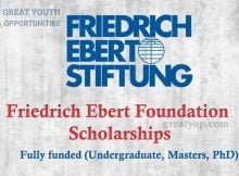 Friedrich Ebert Foundation Scholarships 2022 in Germany