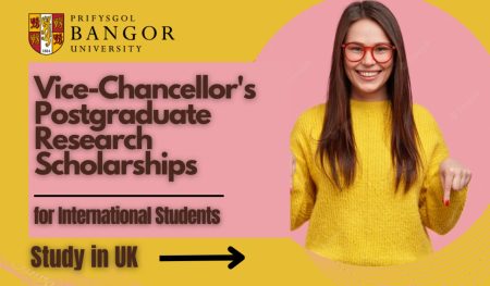 Vice-Chancellor’s Research Scholarships 2022 at Bangor University in UK