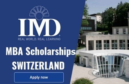 IMD MBA Scholarships 2022-2023 in Switzerland for International Students