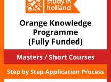 Orange Knowledge Programme Scholarships 2022-2023