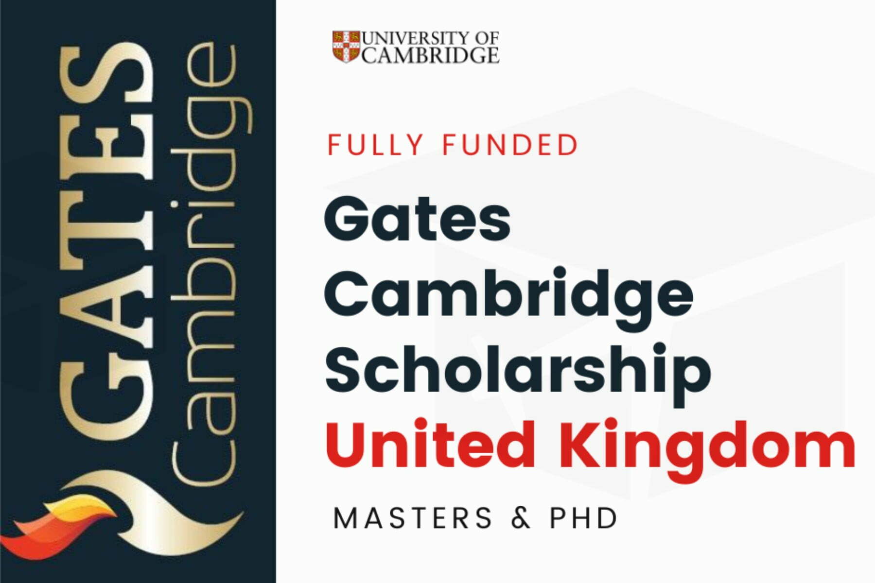 Gates Cambridge Scholarship 2023-2024 Program, UK