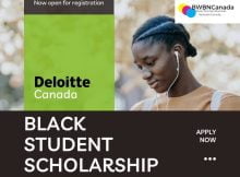 Deloitte Canada Black Student Scholarship 2022-2023