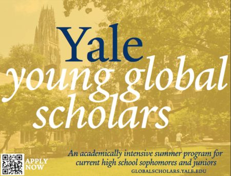 Yale Young Global Scholars 2023 Program for Studies in USA