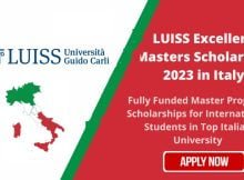 Luiss University 2023 International Admissions Scholarships in Italy