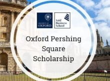 University of Oxford 2023 Pershing Square Scholarships in UK