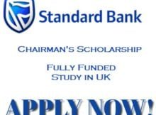 University of Oxford Standard Bank Africa Chairman’s Scholarship in UK
