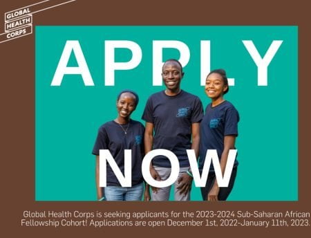 2023 Global Health Corps Sub-Saharan Africa Fellowship Program