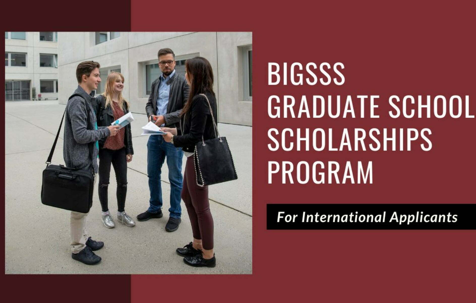 BIGSSS Graduate School Scholarships Program 2023 for International Students