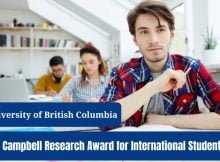 J.A. Campbell Research Award 2023 for International Students in Canada