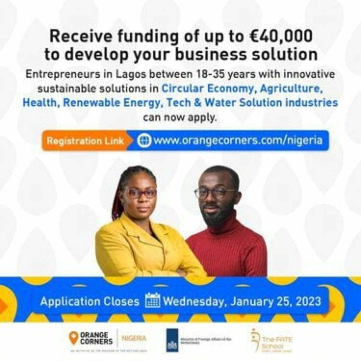 Orange Corners Nigeria Incubation Programme 2023 for Entrepreneurs