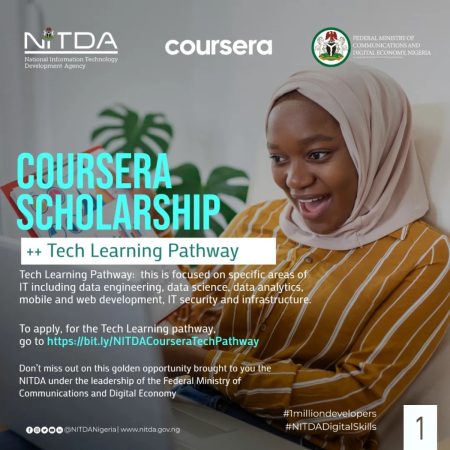 The NITDA/Coursera Digital capacity building Scholarships 2023