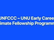 UNFCCC Early Career Climate Fellowship Programme at UNU