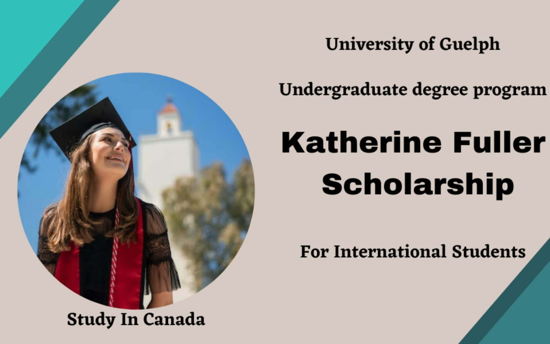 Katherine Fuller Scholarships 2023 at University of Guelph in Canada