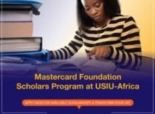Mastercard Foundation Scholars Program 2023 at USIU-Africa