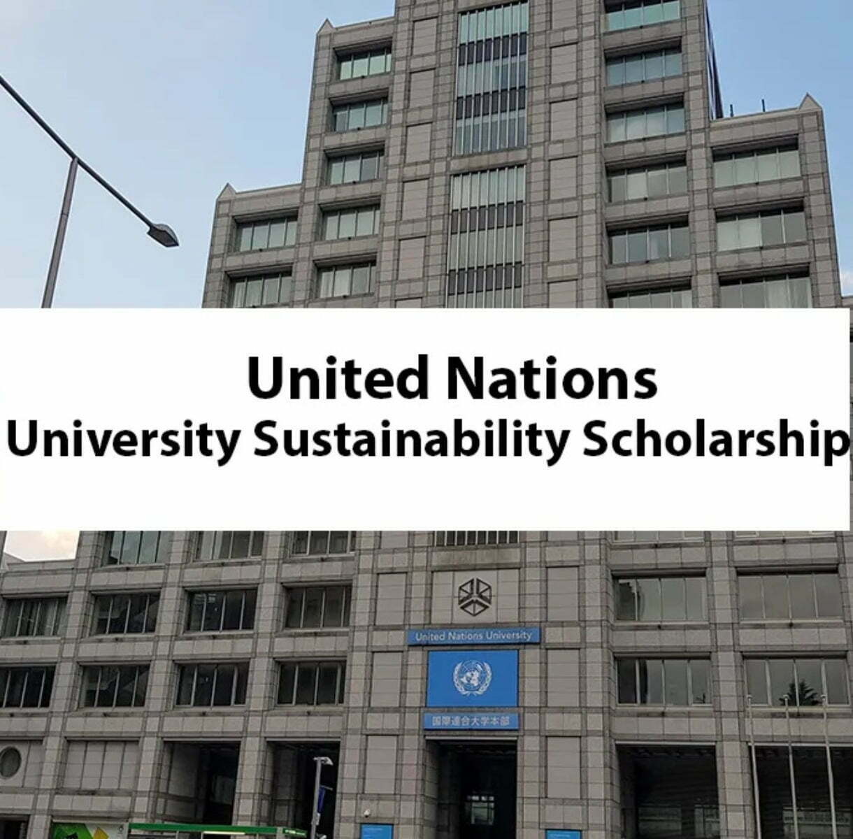 Sustainability Scholarship 2023 at the United Nations University