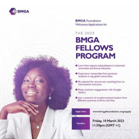 BMGA Foundation Fellows Program 2023 for African Women