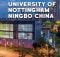 Global Full Scholarships 2023 at Nottingham University Ningbo China