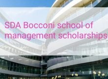 MBA Scholarships 2023 at SDA Bocconi School of Management in Italy
