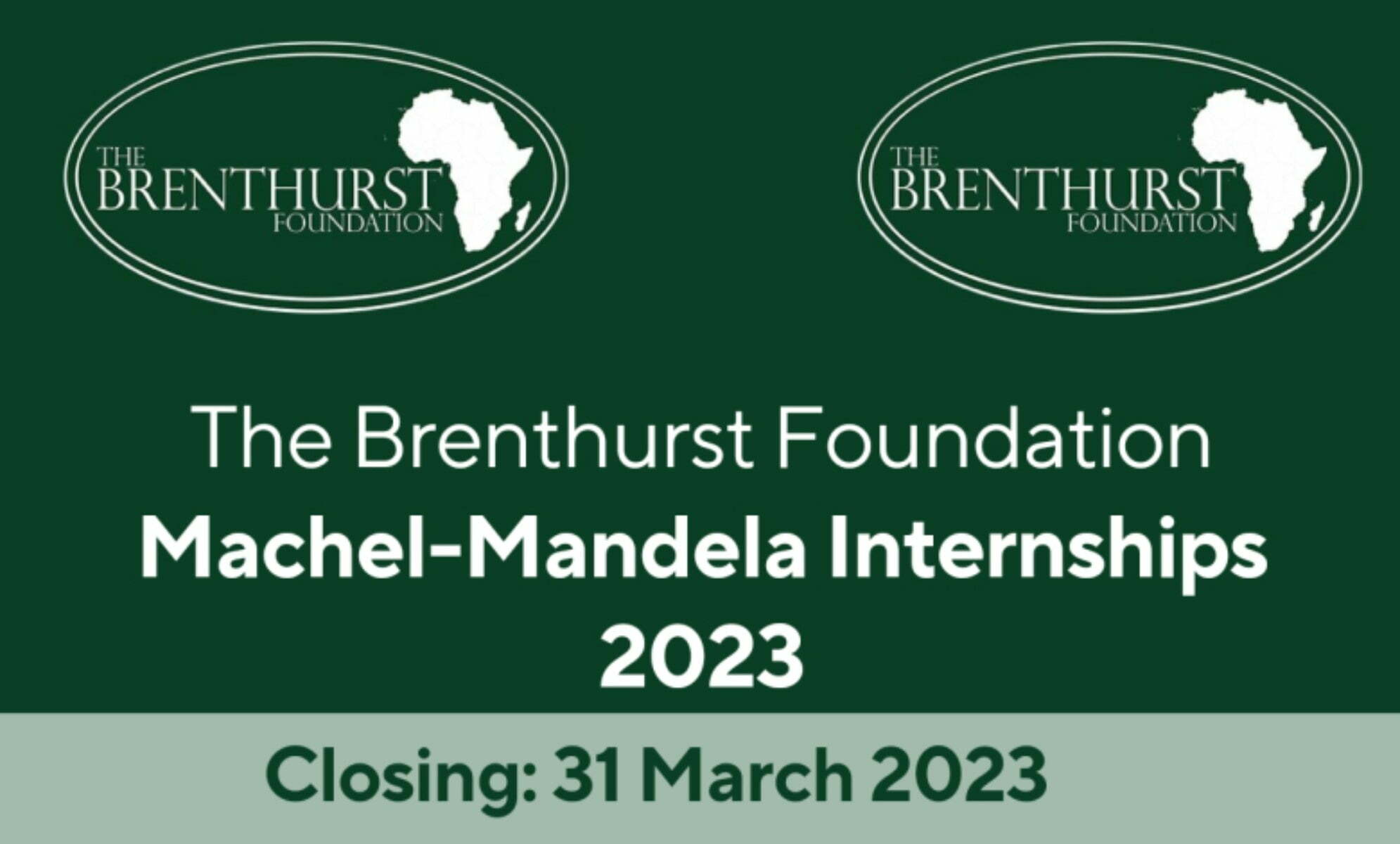 Machel-Mandela Internship Programme 2023 at Brenthurst Foundation