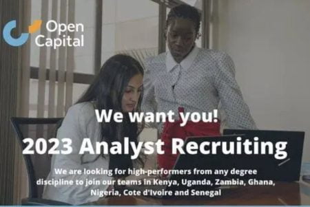 Open Capital Analyst Program 2023 for African graduates