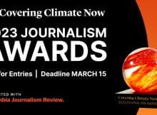 Covering Climate Now (CCNow) Journalism Awards 2023
