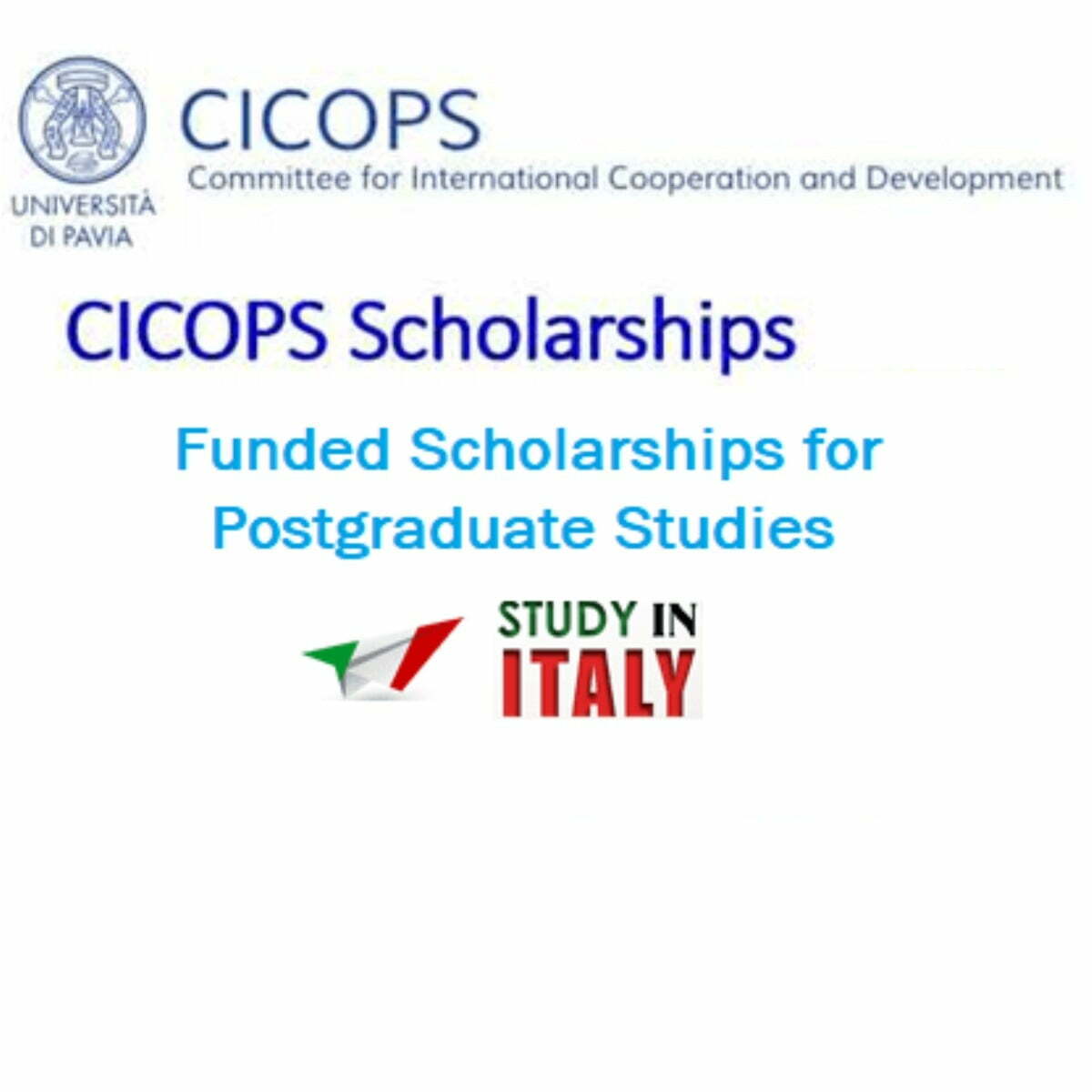 CICOPS Scholarships 2024 at University of Pavia in Italy
