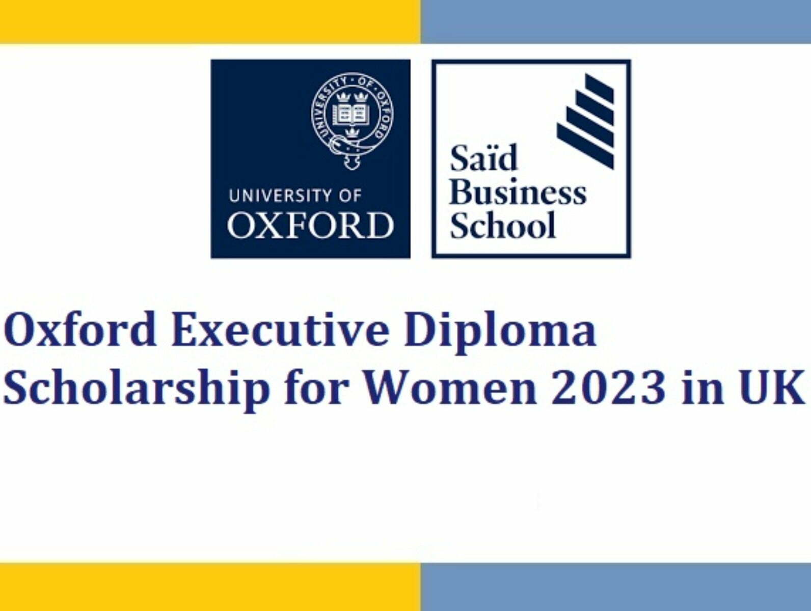 Diploma Scholarships 2023 at University of Oxford for Women