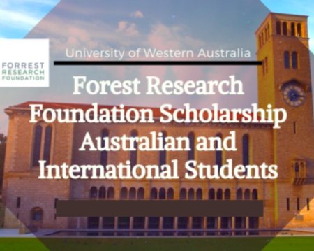 Forrest Research Foundation Scholarships 2023 at University of Western Australia