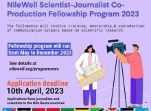 NileWell Scientist-Journalist Co-Production Fellowship Program 2023