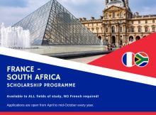 South Africa Scholarship Program 2023 for African Students in France