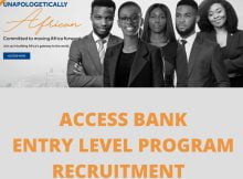 Access Bank Entry Level Recruitment and Internship Program 2023