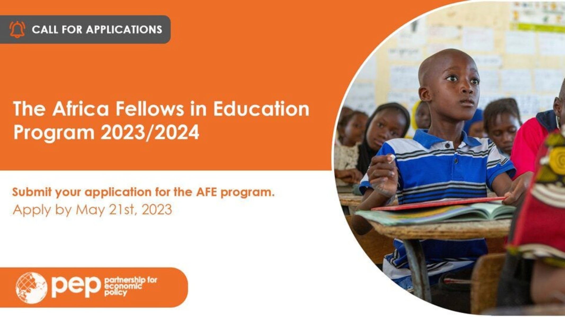 PEP/GEAI Africa Fellows 2023 in Education Program for African Students