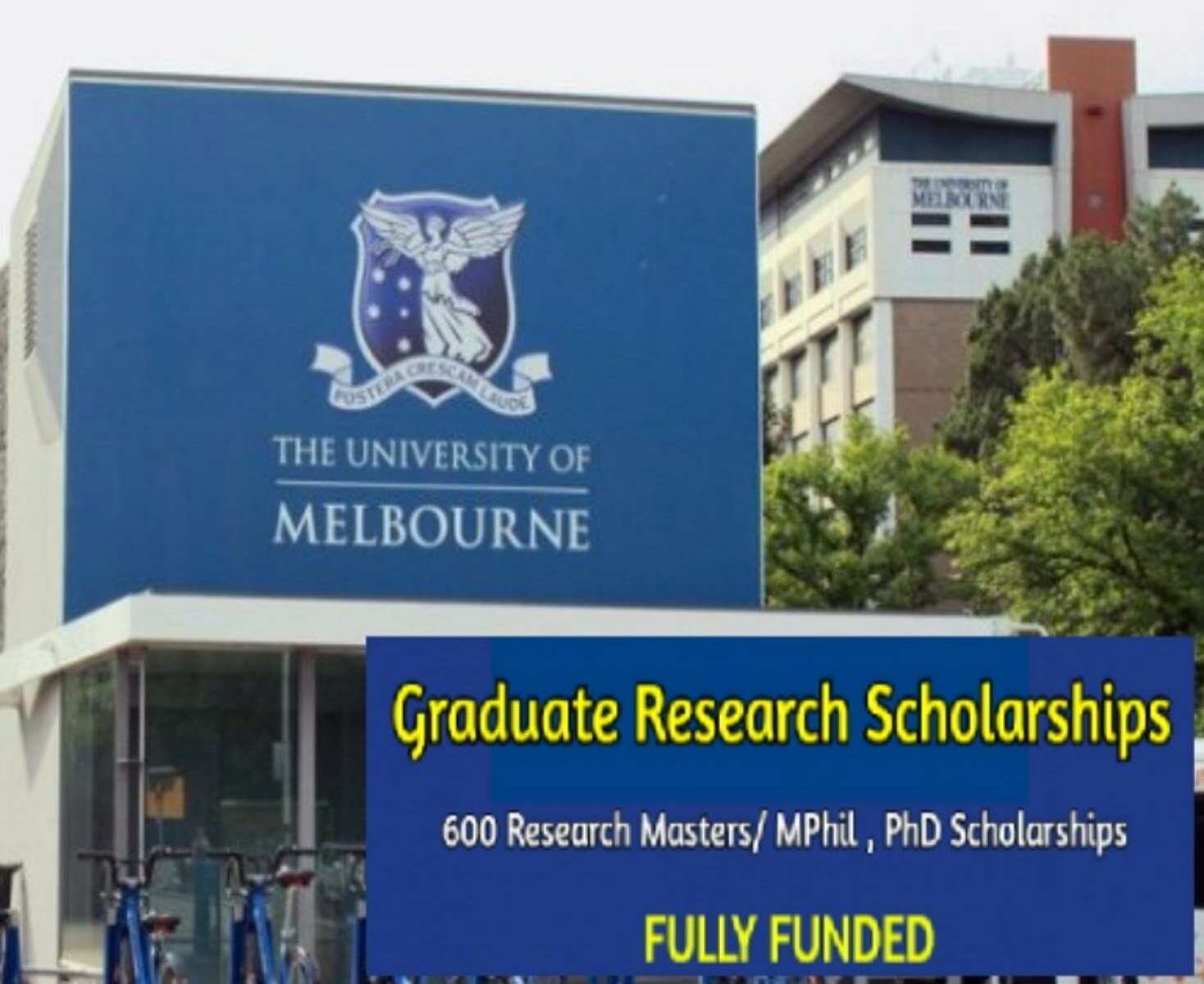 Postgraduate Research Scholarship 2023 at University of Melbourne