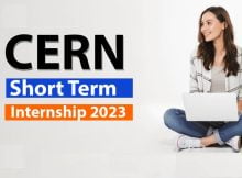 CERN Short Term Internship 2023 in Geneva