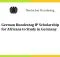 German Bundestag IP Scholarship 2023 in Germany for Africans