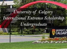 Canada International Entrance Scholarships 2023 at University of Calgary