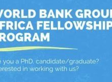 World Bank Group Africa Fellowship Program 2024