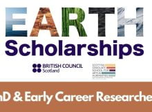 British Council Scotland SGSAH Earth Scholarships 2024 to Study in Scotland