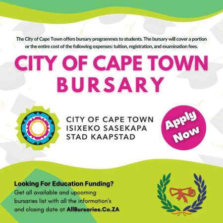 City of Cape Town External Bursaries 2024 for South African Students