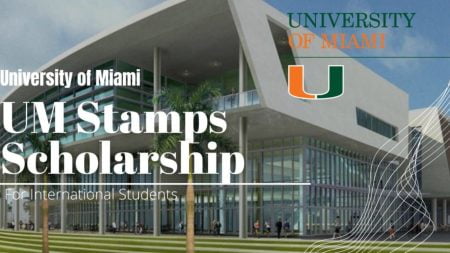 Stamps Scholarship 2023 at University of Miami for Study in USA