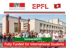 EPFL Summer Fellowship/Internships 2024 in Switzerland