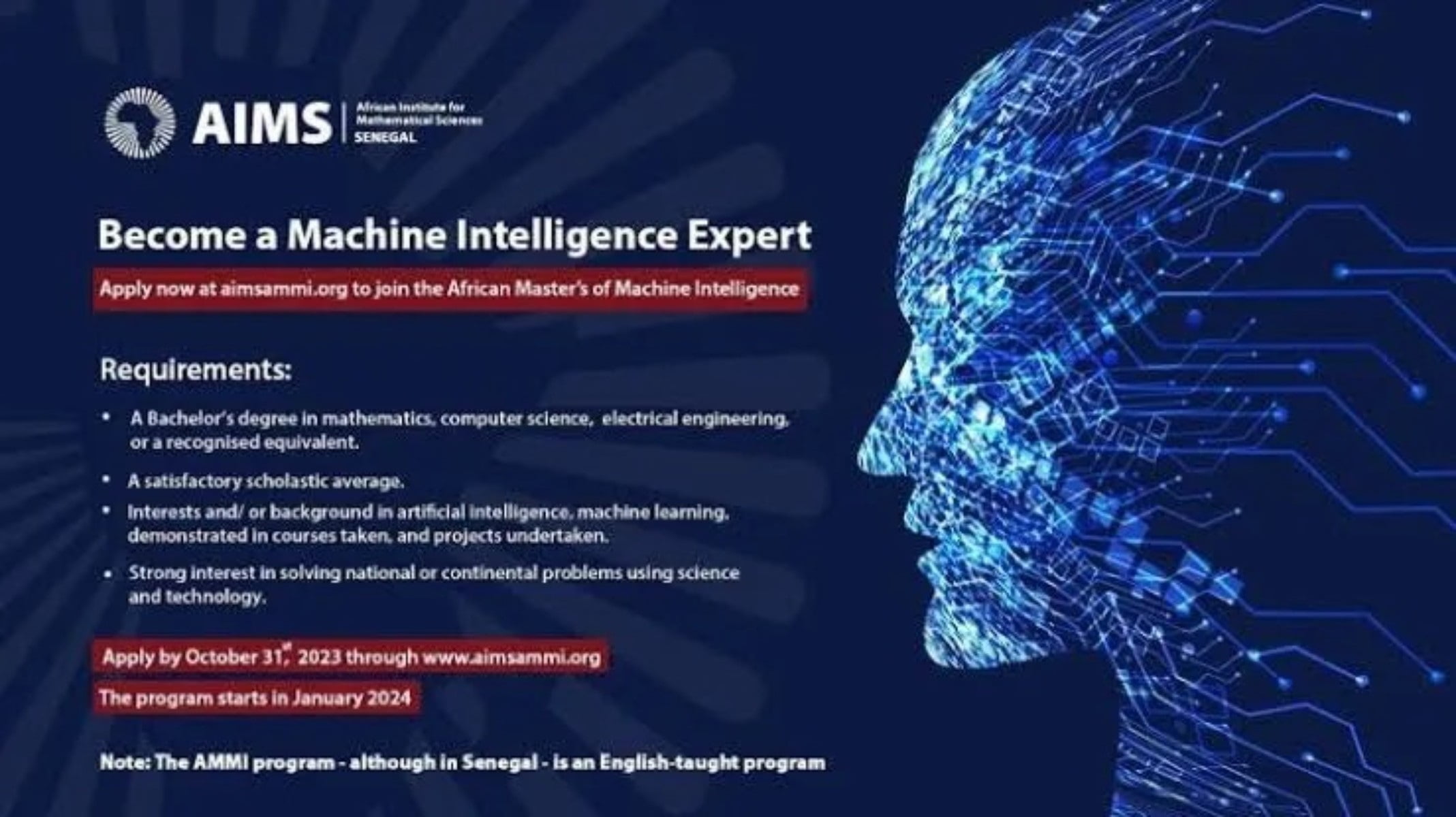 Fully Funded African Masters in Machine Intelligence Scholarship 2024