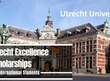 Utrecht Excellence Scholarships 2024 at Utrecht University in Netherlands