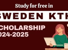 KTH Scholarships 2024 for International Students