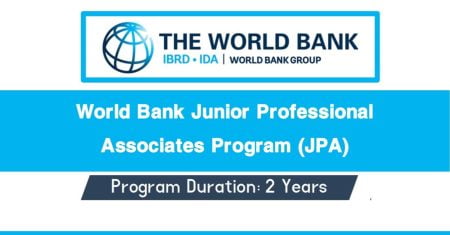 World Bank Junior Professional Associates Program 2024 World Bank Junior Professional Associates Program 2024
