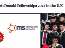 MS International Federation McDonald Fellowships Fund Program 2024