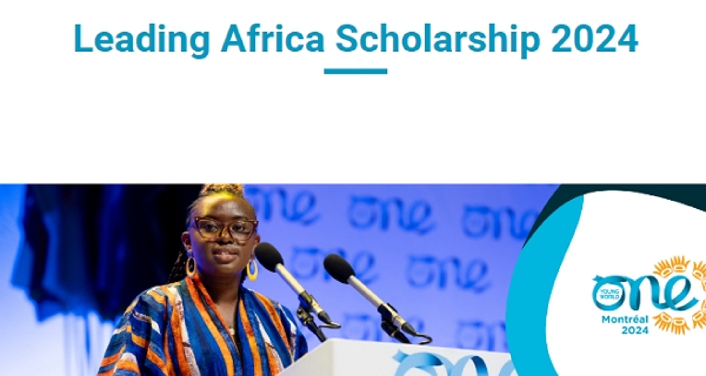 One Young World Leading Africa Scholarship 2024