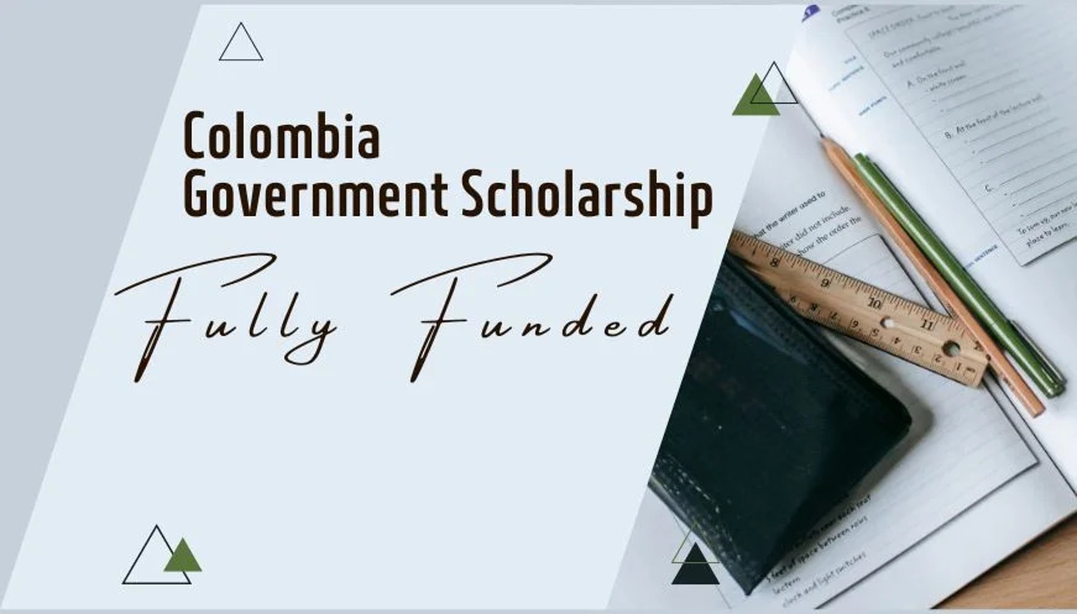 Government of Colombia Scholarships 2024 for Foreign Students